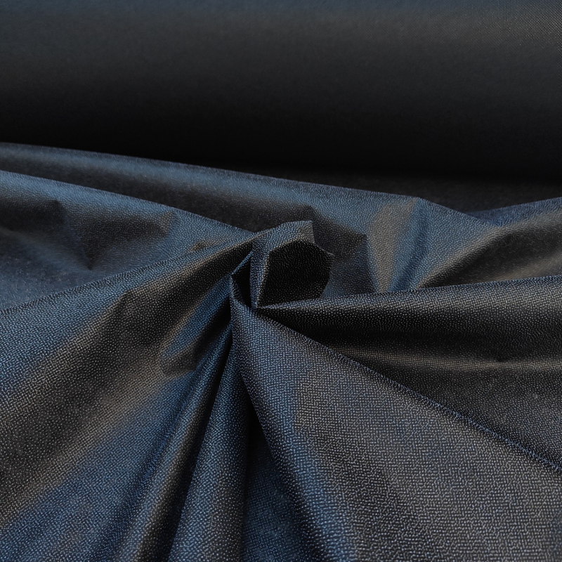 Флізелін клейовий точковий чорний 90 см