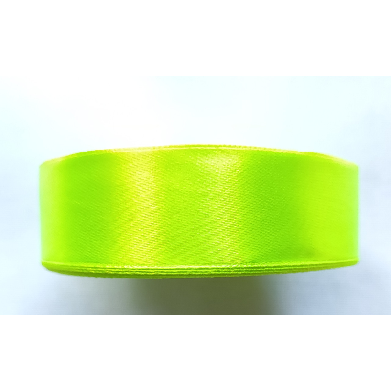 Атласна стрічка 2.5 см 33м салатова
