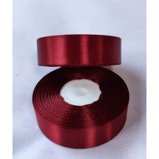 Атласна стрічка 2.5 см бордо