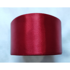 Атласна тасьма 5 см 33 м бордова