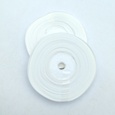 Стрічка атласна 6 мм 33м молоко