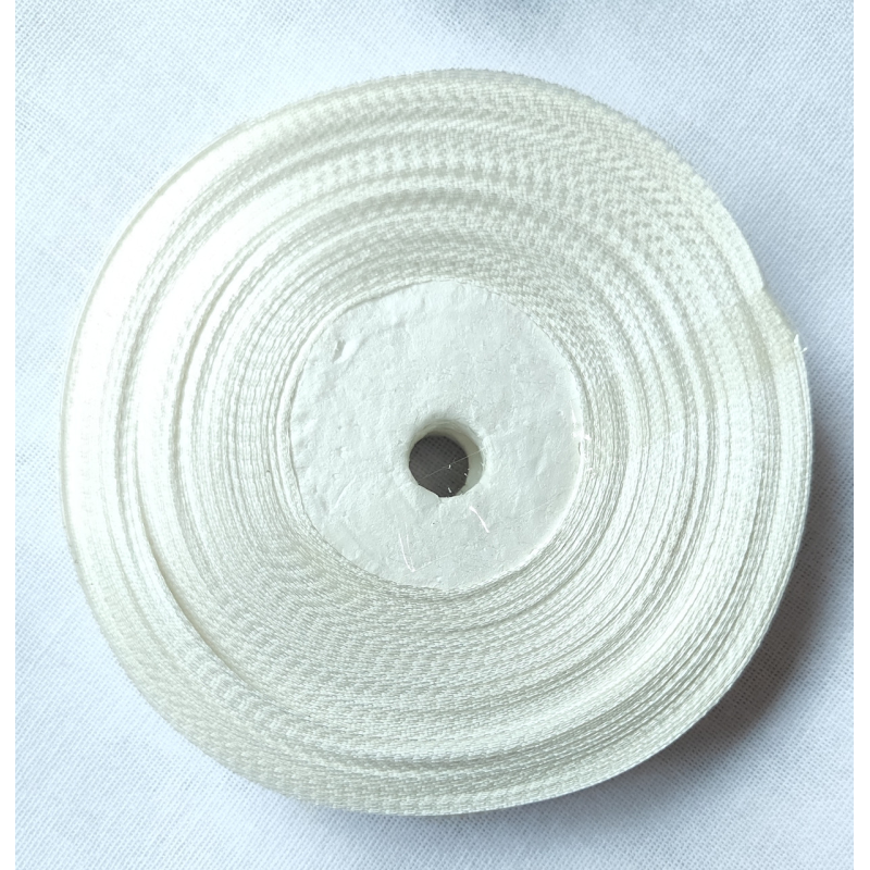 Стрічка атласна 6 мм молоко