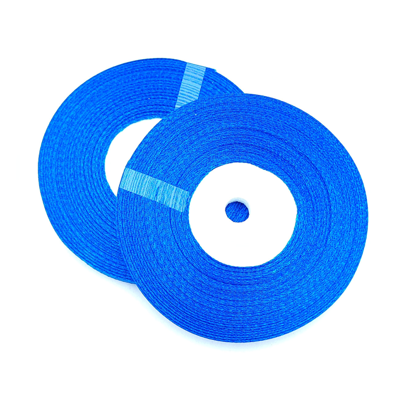 Стрічка атласна 6 мм 33м електрик