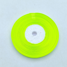 Стрічка атласна 6 мм 33м салатова
