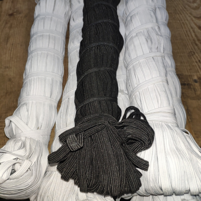 Резинка для одягу , 8 мм 100 ярд чорна