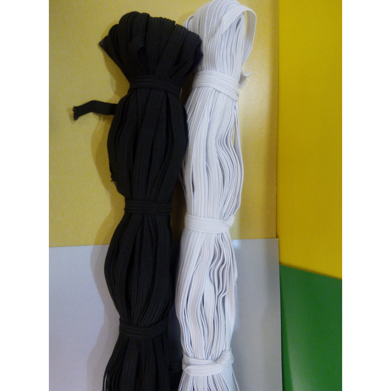 Резинка для одягу , 8 мм біла Резинка для одягу , 8 мм біла