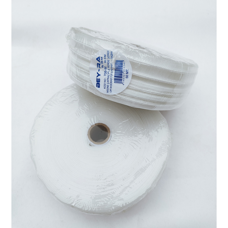 Шторна тасьма 6 см оргонза