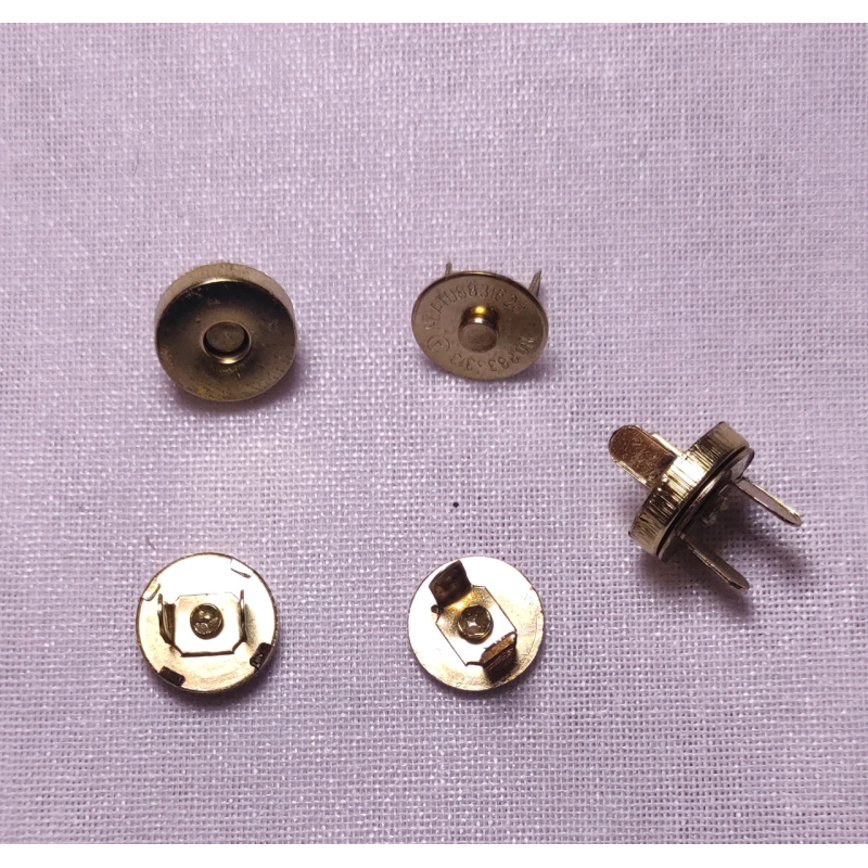 Магніт 14 мм сумочний золото