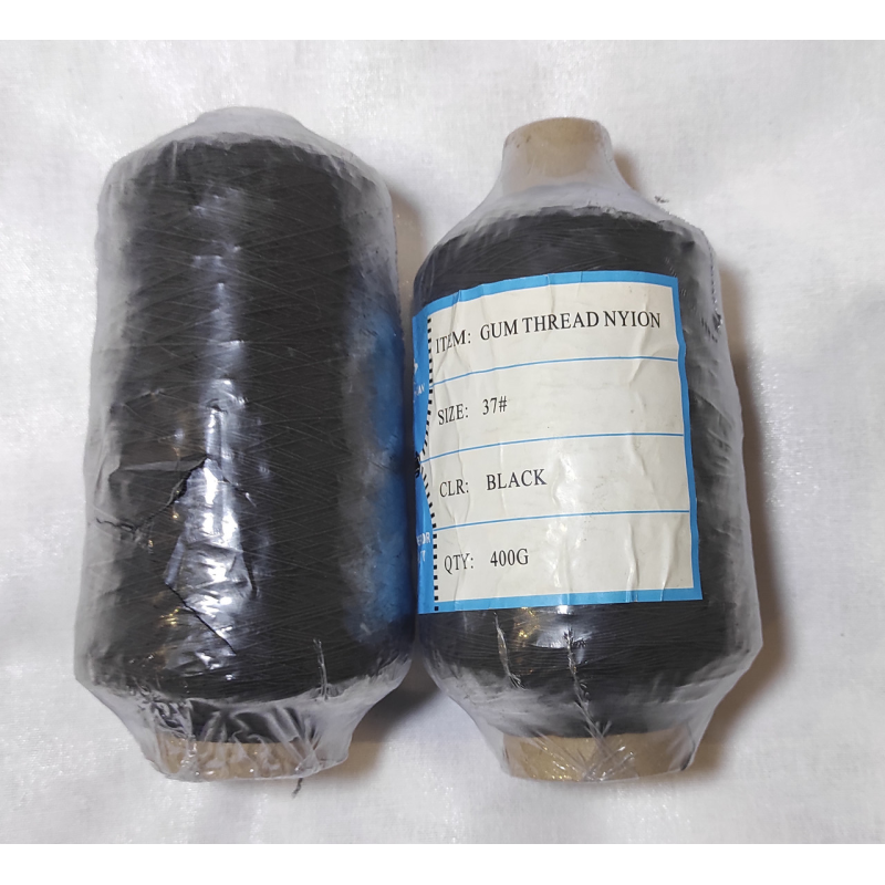 Нитка резинка 400 г. √37 чорна