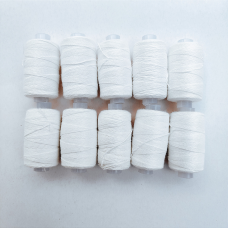 Нитка № 10 ХБ біла - бавовняна