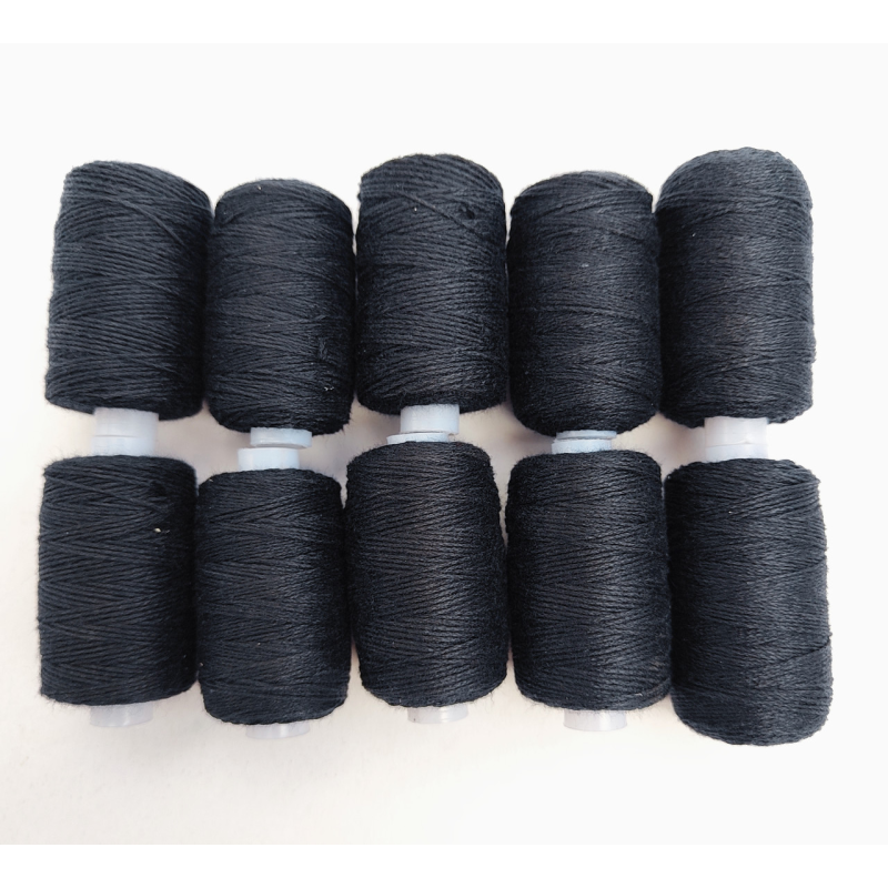 Нитка № 10 ХБ чорна - бавовняна Нитка № 10 ХБ чорна - бавовняна