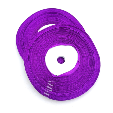 Стрічка атласна 6 мм 33м фіолетовий