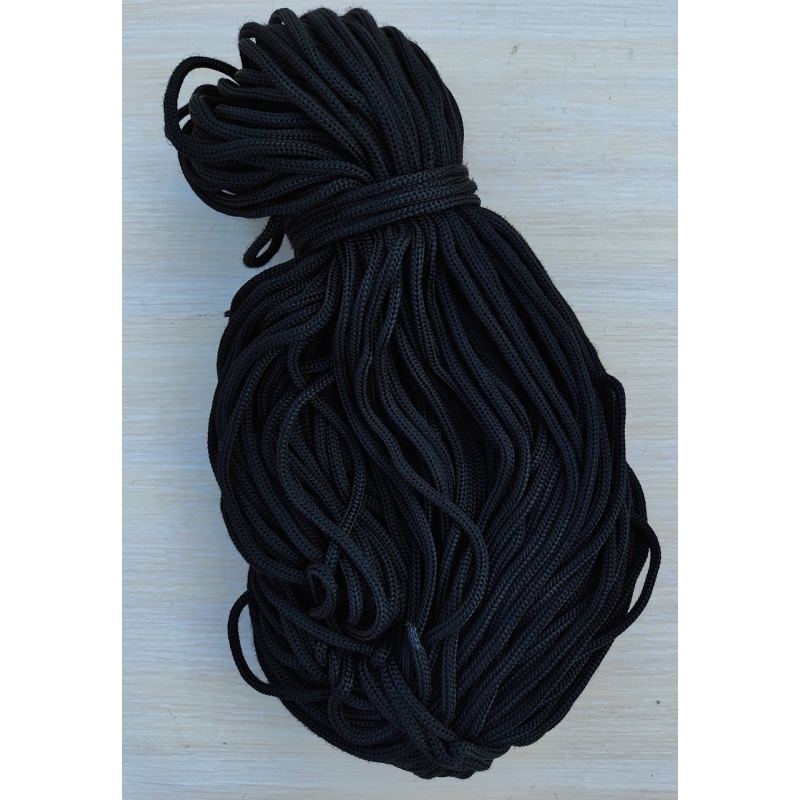 Шнур 5 мм чорний