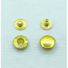 Кнопка альфа 12.5 мм золото