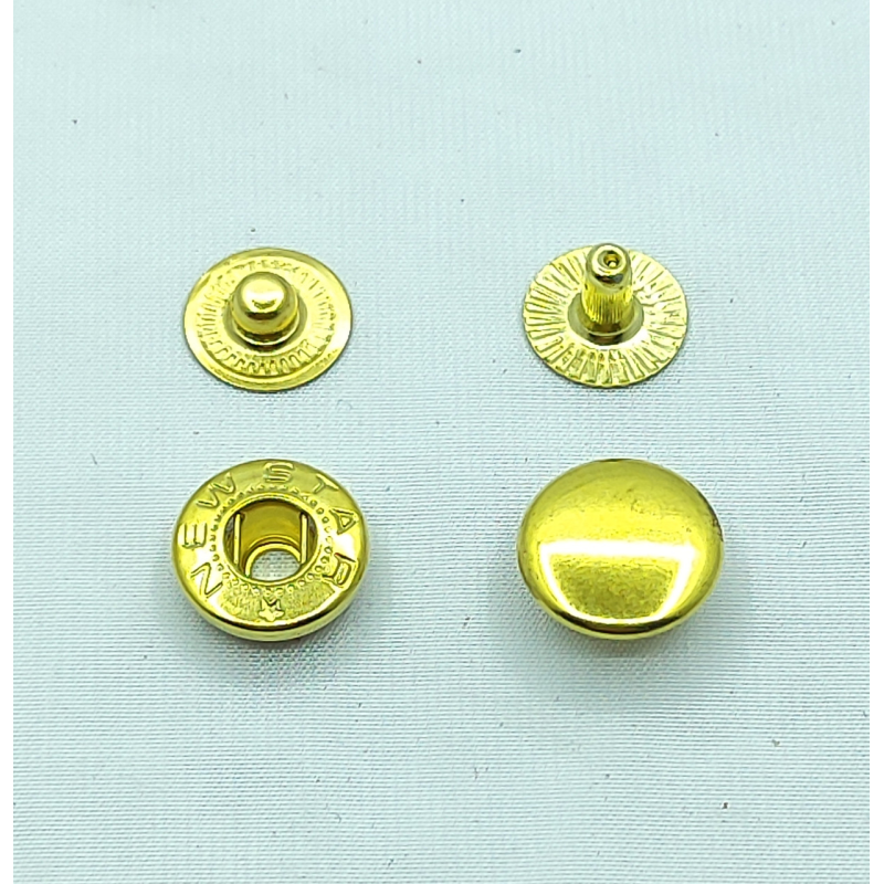 Кнопка альфа 12.5 мм золото