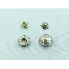 Кнопка альфа 15 мм нікель