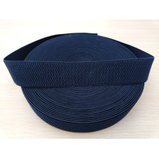 Гумка для одягу 4 см темно-синя