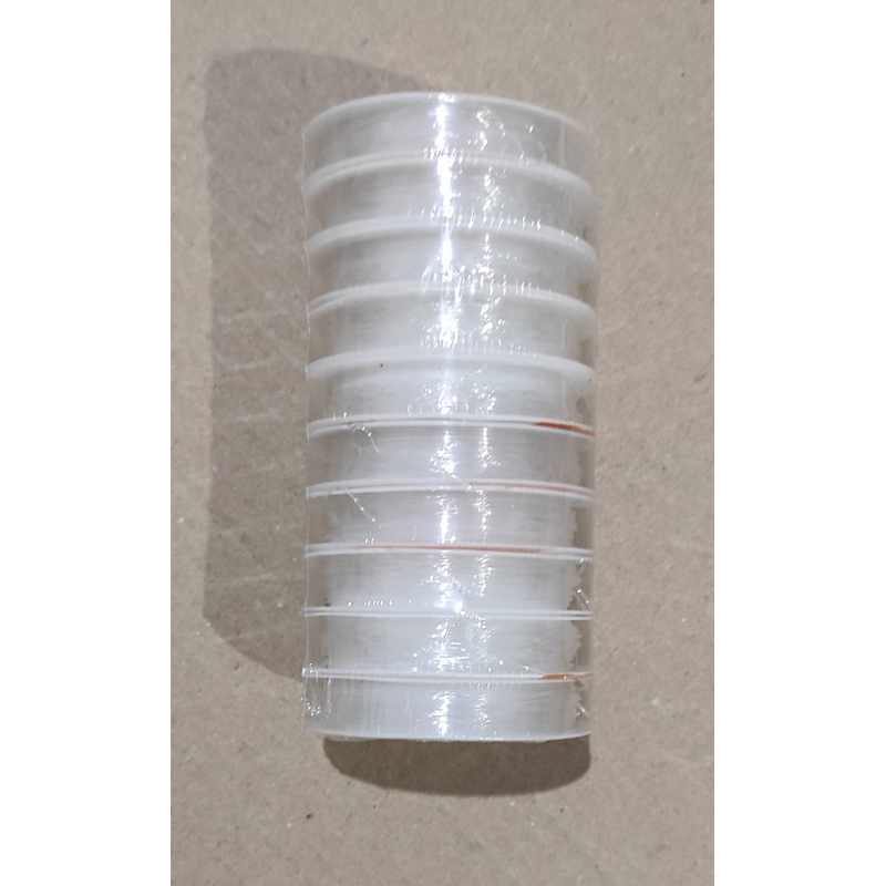 Нитка резинка силіконова прозора 0.8мм