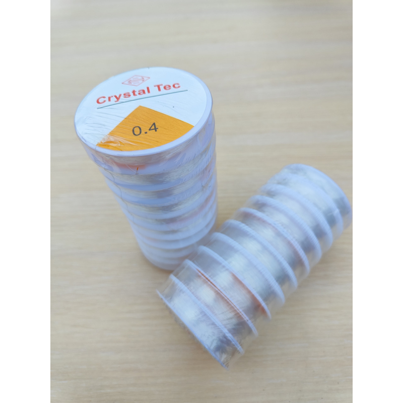 Нитка резинка силіконова прозора 0.4мм Нитка резинка силіконова прозора 0.4мм