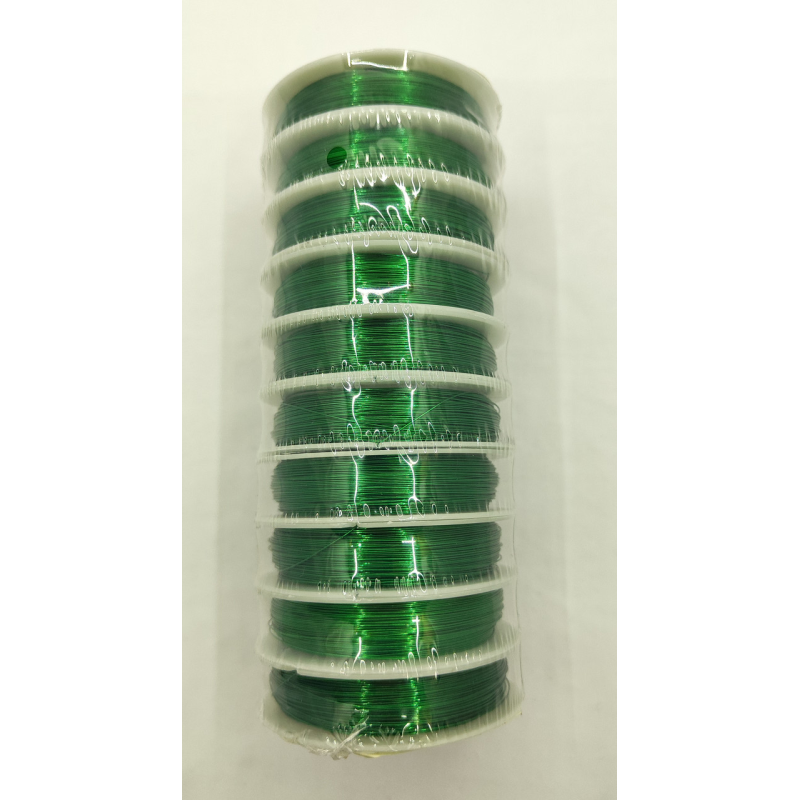 Дріт для бісеру зелений 0.3 мм