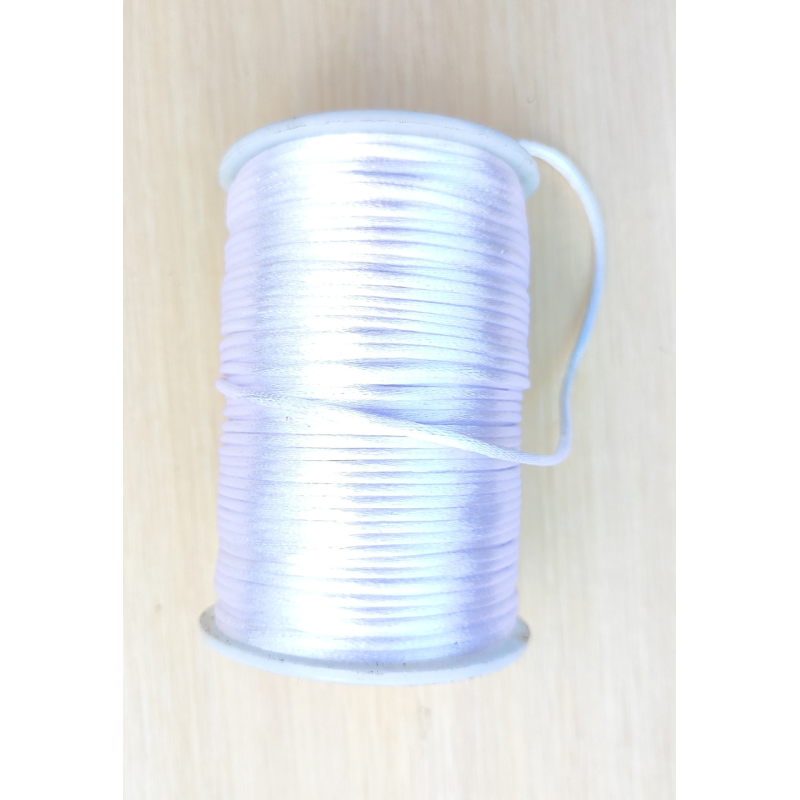 Атласний шнур 2.5 мм 100м біла