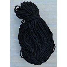 Шнур 4 мм для одягу чорний