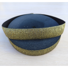 Резинка 3 см чорне золото