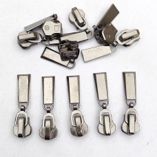 Бігунок металева блискавка  № 8 темний нікель