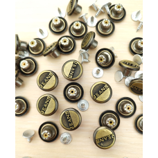 Гудзик  джинсовий нержавійка 15 мм