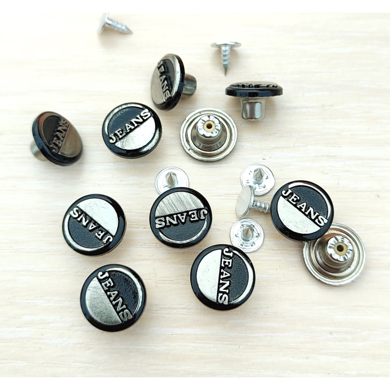 Гудзик  джинсовий нержавійка 15 мм
