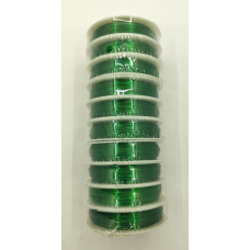 Дріт для бісеру кольорові 0.37 мм зелений