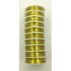 Дріт для бісеру кольорові 0.37 мм золото