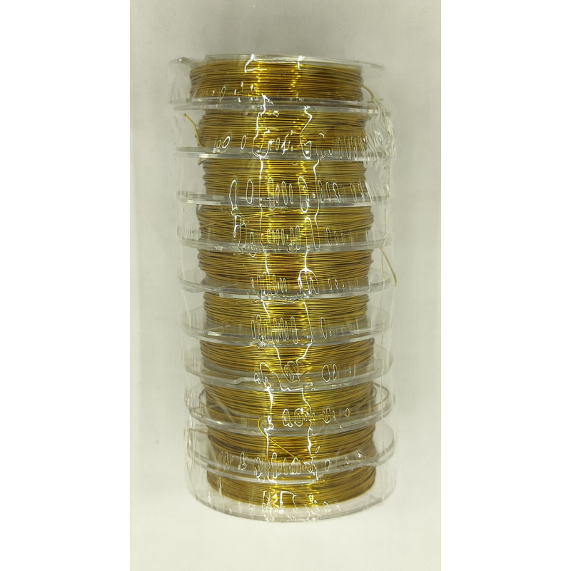 Дріт для бісеру золото 0.3 мм 10м