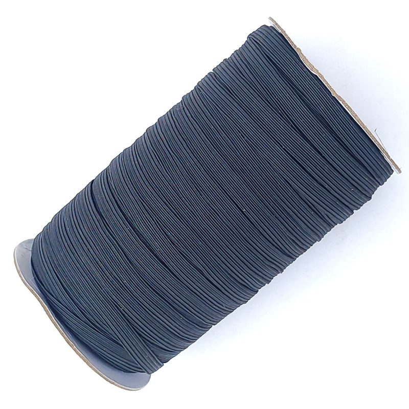 Резинка для одягу ,8 мм 100 м чорна