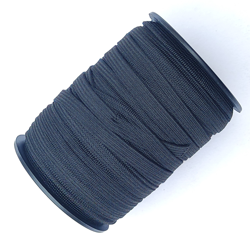 Резинка для одягу ,8 мм 50 ярдів чорна