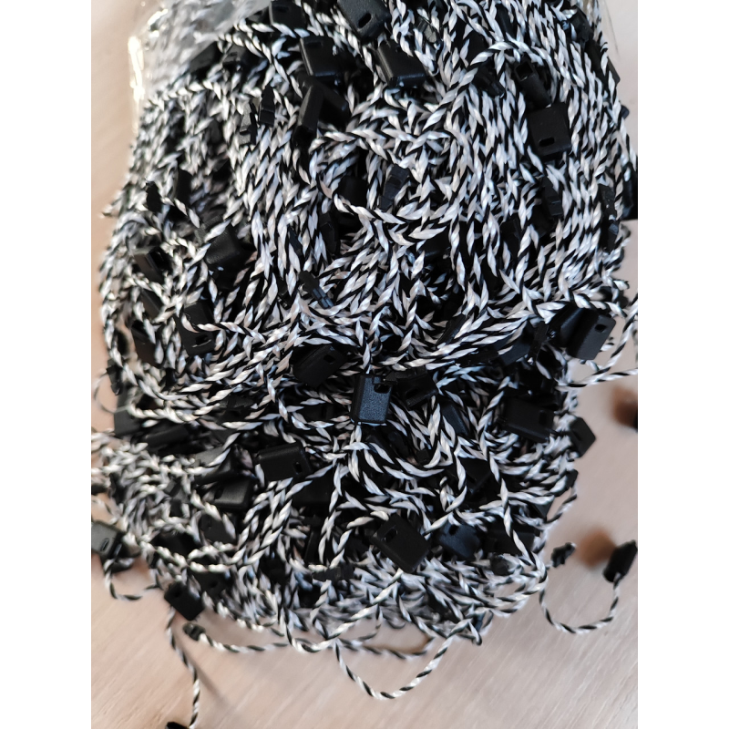 Пломба мотузка чорно-біла