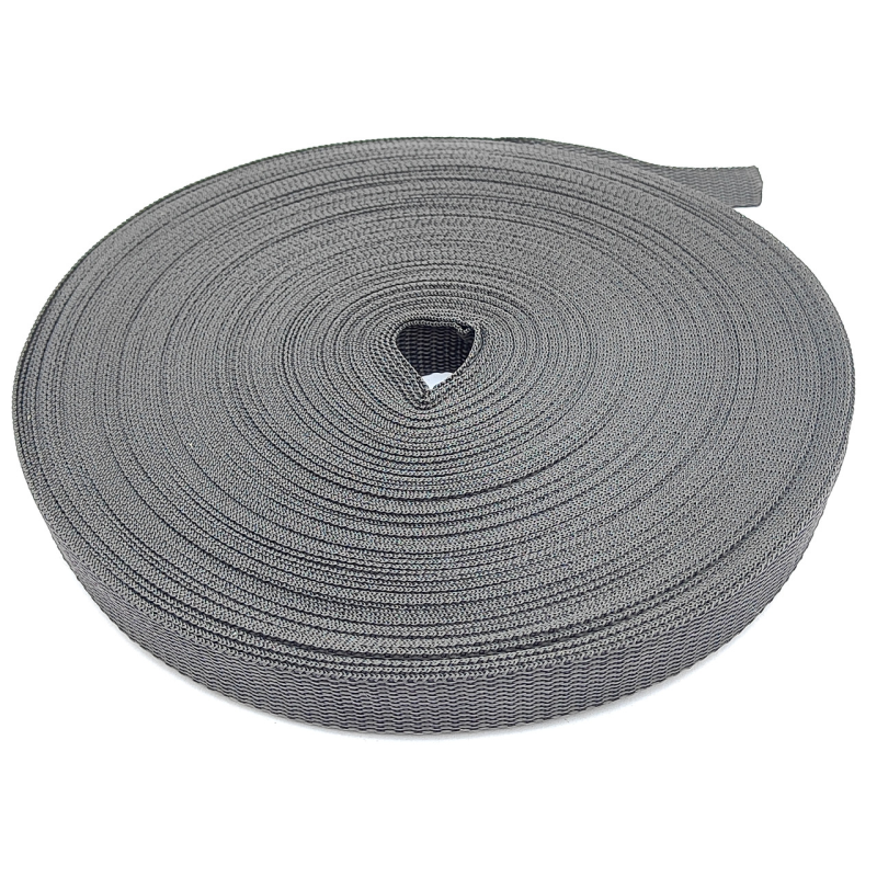 Тасьма сумкова 2.5 см темно-сіра