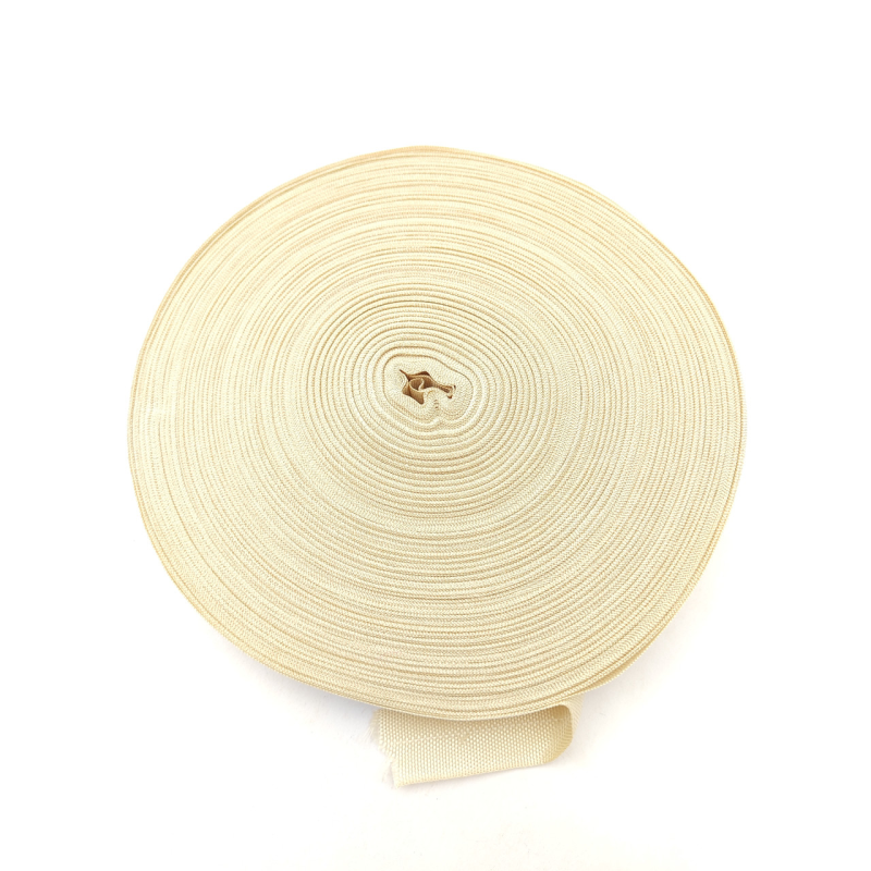 Тасьма окантувальна  23 мм щільна молоко