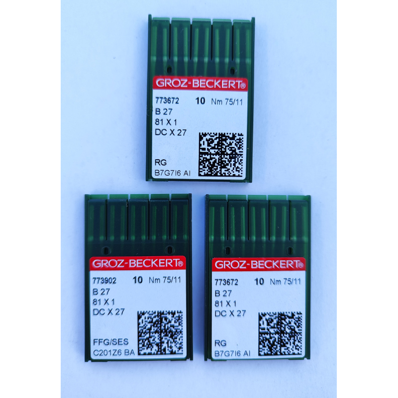 Голки для оверлока B27 75