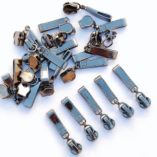 Бігунок спіраль № 5 темний нікель