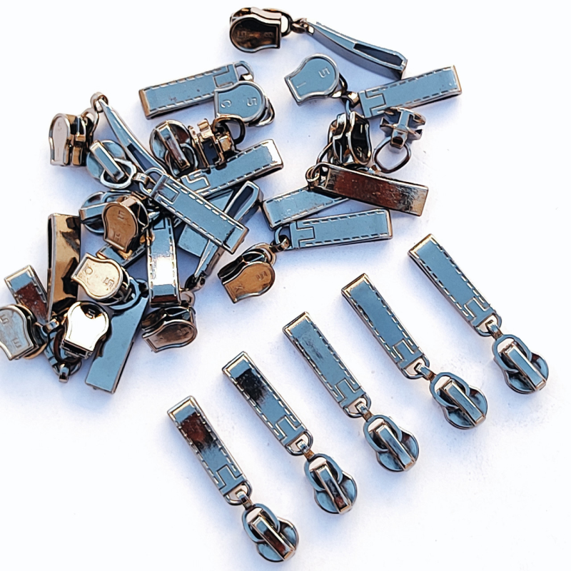 Бігунок спіраль № 5 темний нікель