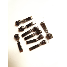 Бігунок метал № 5 нікель темний