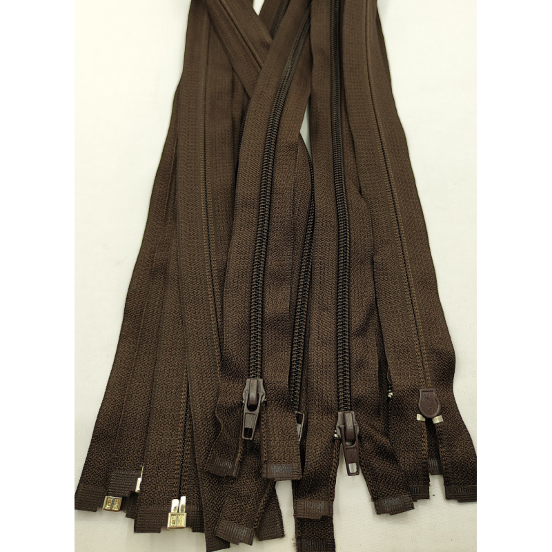 Блискавка спіральна Т-5 .80 см 304 темно-коричнева