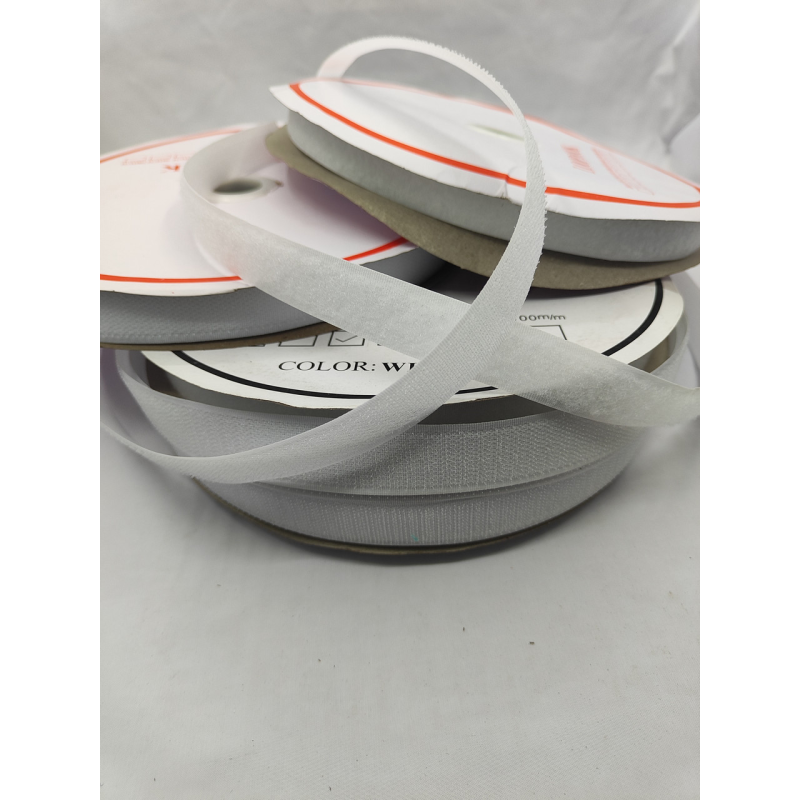 Липучка для одягу 4 см біла