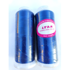 Нитка 120D/2 для машинної вишивки темно-синя