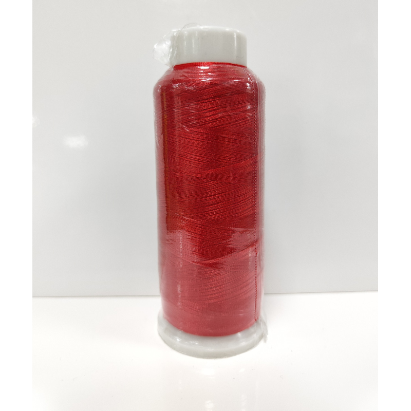 Нитка 120D/2 для машинної вишивки червона