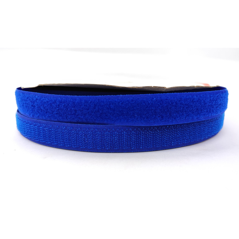 Липучка 2 см кольорова синя