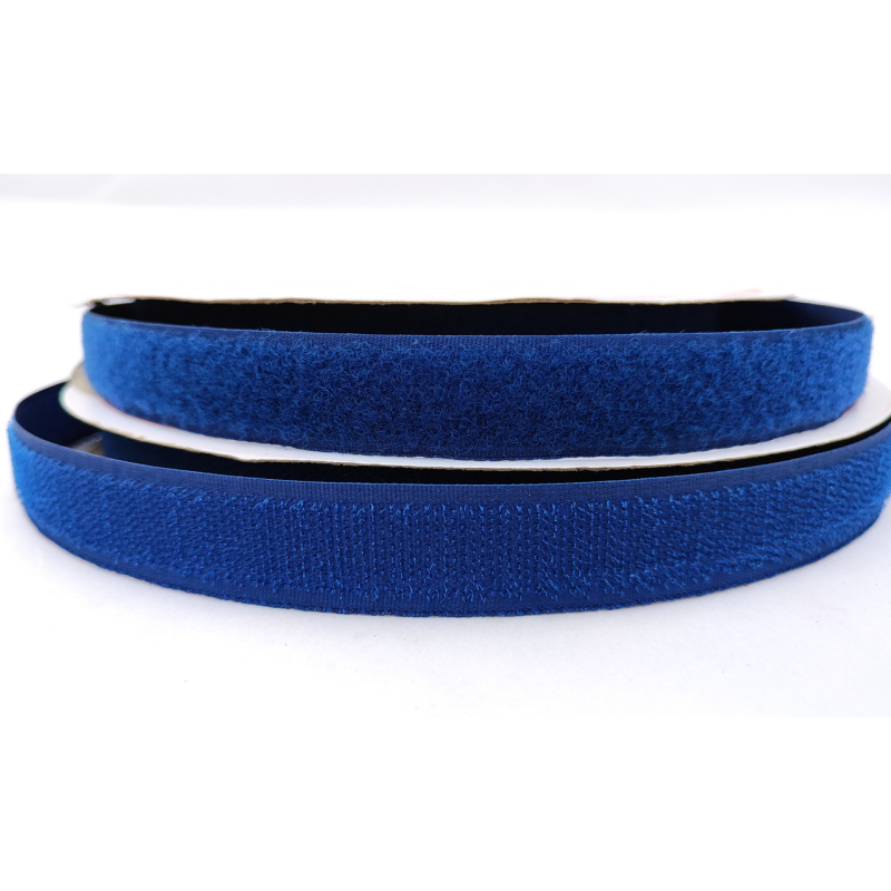 Липучка 2 см кольорова темно-синя