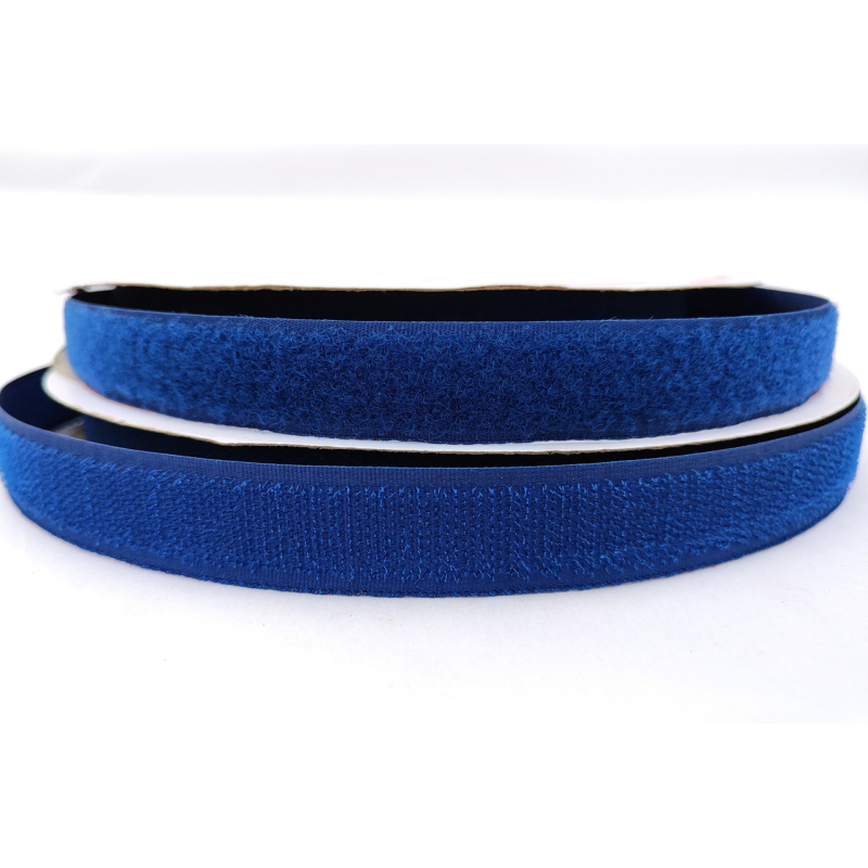 Липучка 2 см кольорова темно-синя