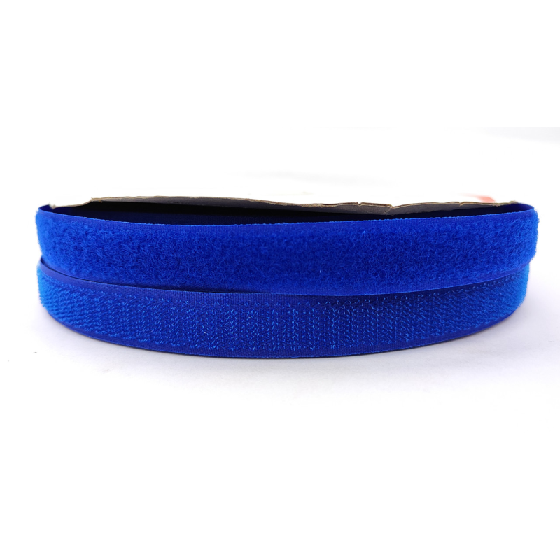 Липучка 2 см кольорова синя